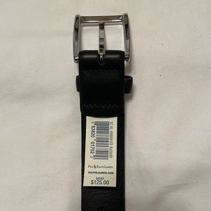 Polo Ralph Lauren Size 40 Men’s Black Italian Leather Belt